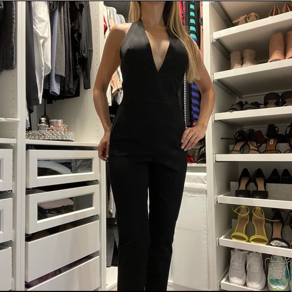 Aritzia Babaton Chance jumpsuit black size 0 - Picture 2 of 11